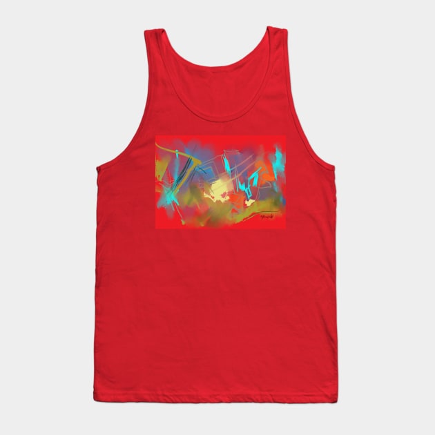 Red celebrations Tank Top by sukhpalgrewal